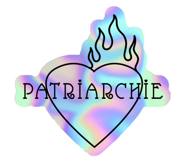 sticker logo patriarchie holographique